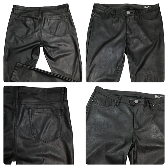 BLANK NYC - Vegan Leather Skinny in Blacked Out - 30 - Picture 11 of 16